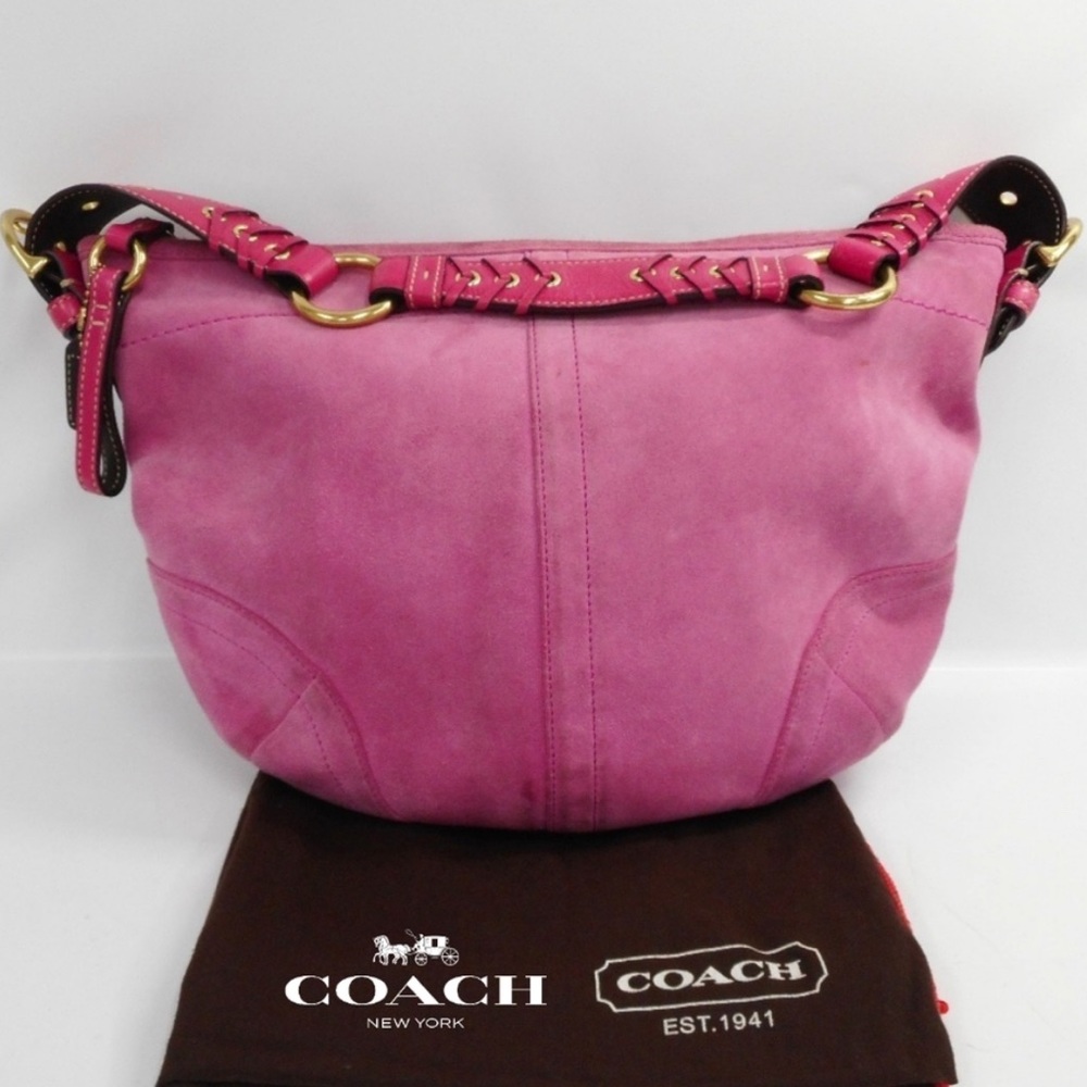 Coach Pink Suede Soho Slouch Medium
Hobo Handbag